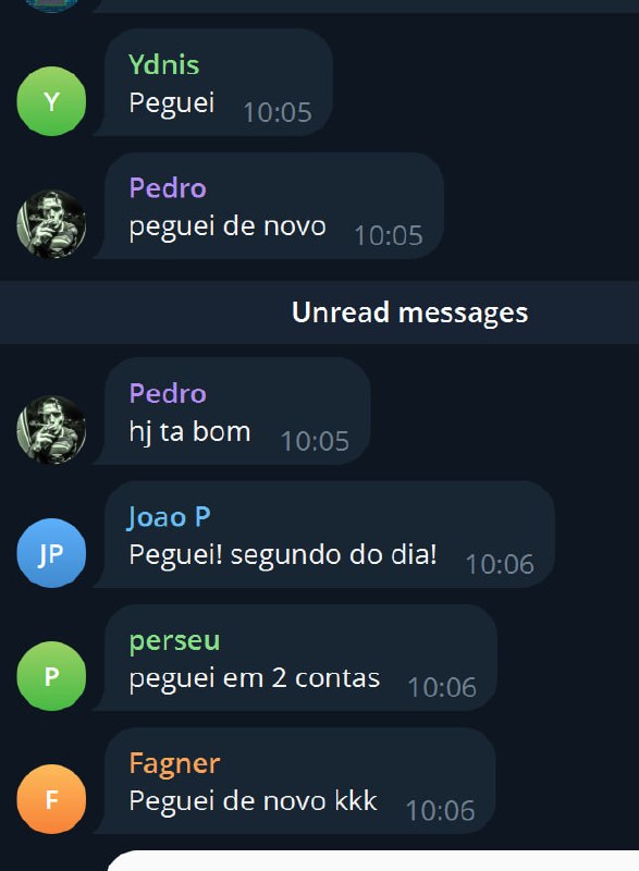 Foto da atualização do canal