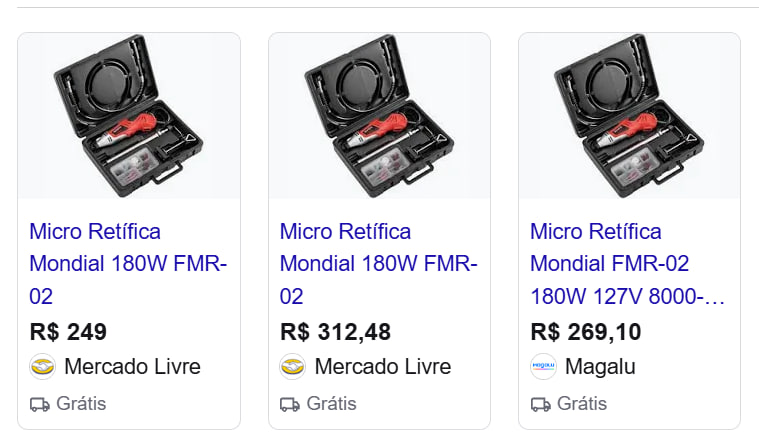 MONDIAL Micro Retífica Vermelho/Preto 180W 110V FMR-02 por R$ 122