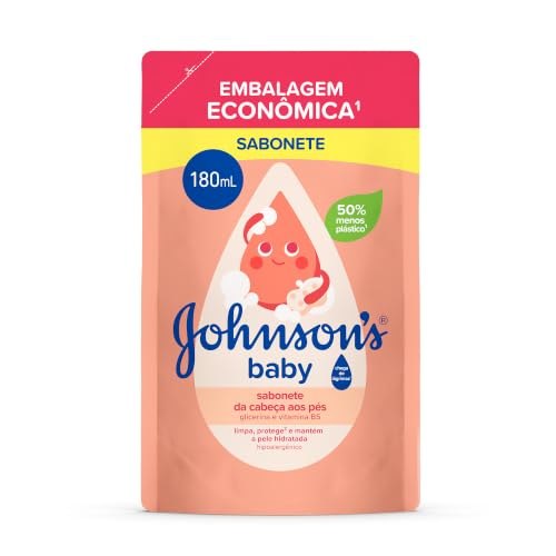 Refil Sabonete Líquido Glicerina Johnson's Baby 180ml por R$10,26