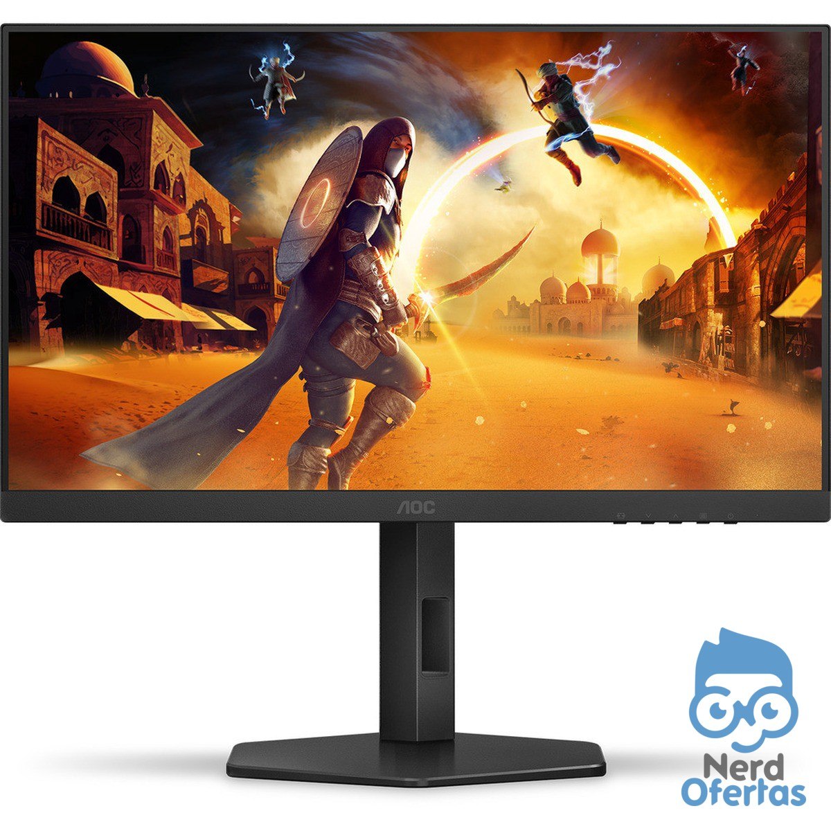 Monitor Gamer AOC 24" 180Hz 0,5ms IPS Ajuste de Altura 24G4/P por R$ 643