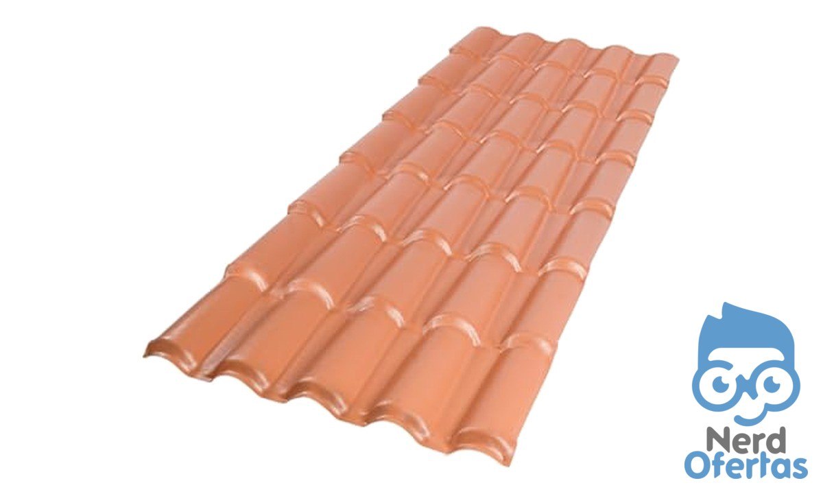 Telha Colonial PVC 2,30 cm x 5 ondas, 5 peças