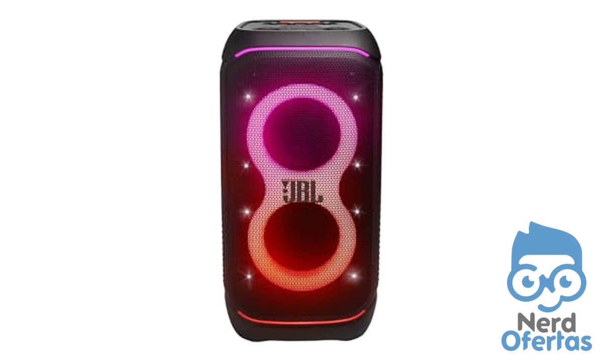 JBL PartyBox Stage 320 Caixa de Som Bluetooth Portátil com Show de Luzes 240W RMS Preta