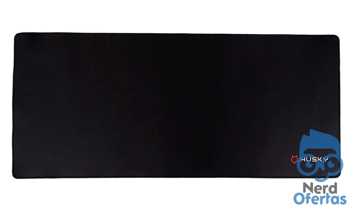 Mousepad Gamer Husky Black Frost Control Extra Grande 900x400mm Preto por R$ 24