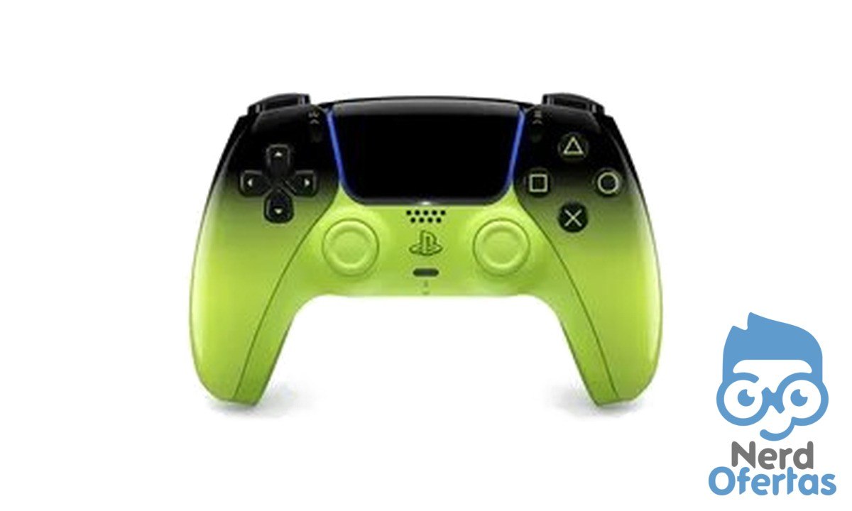 Controle sem fio PlayStation DualSense Remix Green