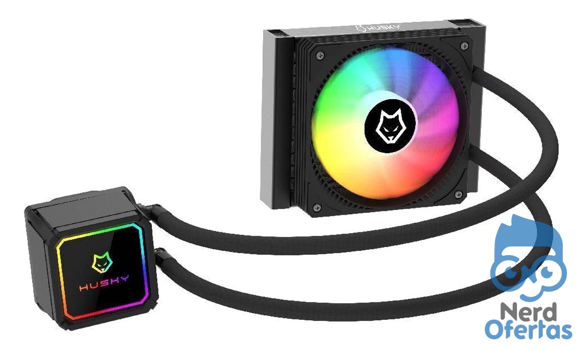 Water Cooler Husky Freezy ARGB 120mm AMD e Intel Preto HWT100PT por R$ 128