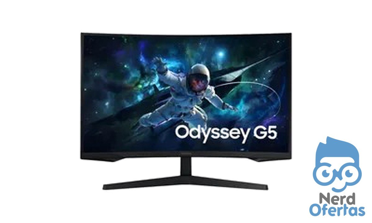 Monitor Gamer Samsung Odyssey G5 32" QHD 165Hz por R$ 949