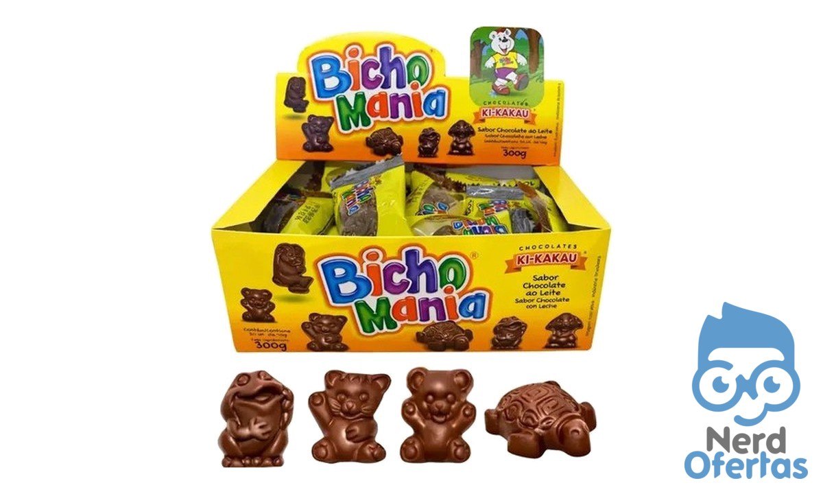 Bicho Mania Chocolate ao Leite Display 192g Ki-Kakau