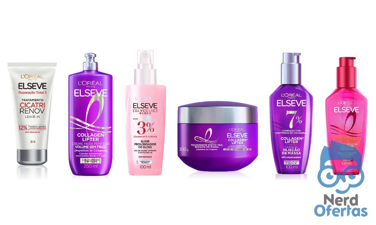 Produtos Elseve em oferta: vários itens com cupom de R$ 0 a R$ 11