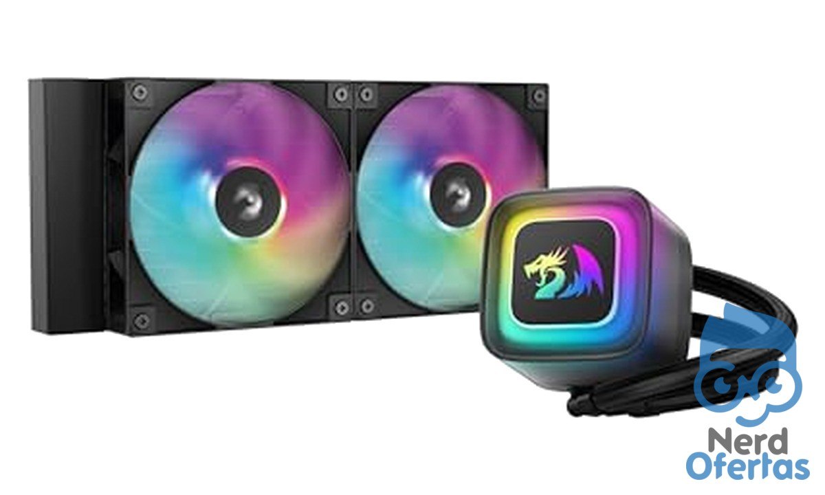 Redragon Water Cooler GamerStorm Le240 RD 240mm RGB por R$ 155
