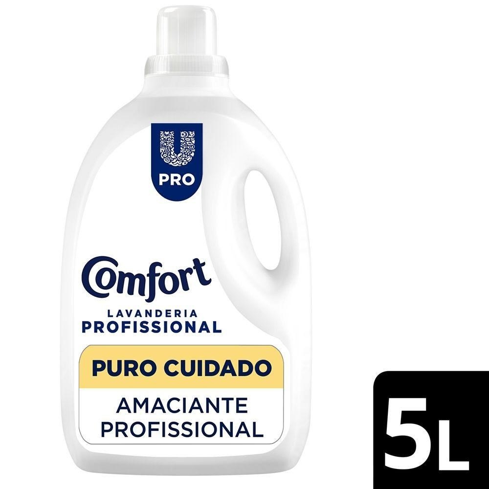 Amaciante Comfort Lavanderia Profissional Puro Cuidado 5L por R$40,29