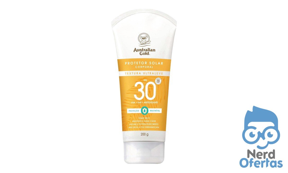Protetor Solar Corporal Australian Gold FPS 30 200g por R$ 16