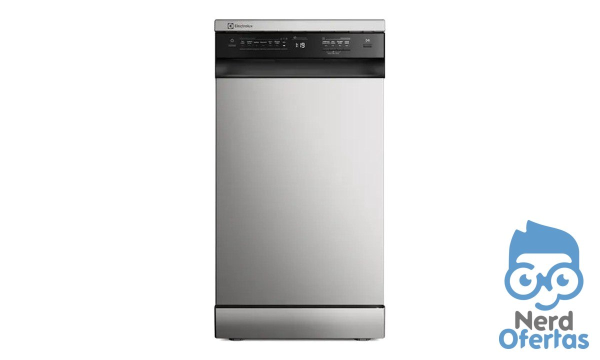 Lava-louça Electrolux 10 Serviços Inox Lava e Seca 50' LS10E por R$ 2.644