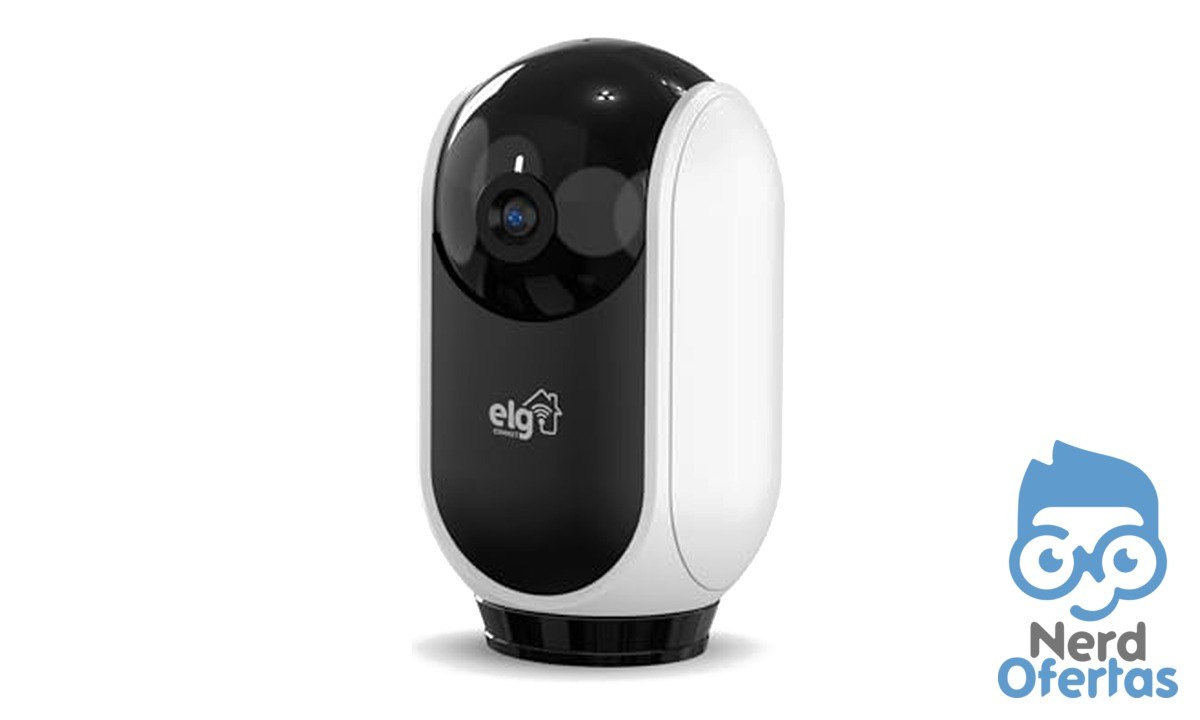 ELG Câmera Robô Wi-Fi Full HD 360° com Rastreamento de Movimento e Visão Noturna, Modelo SHCR600