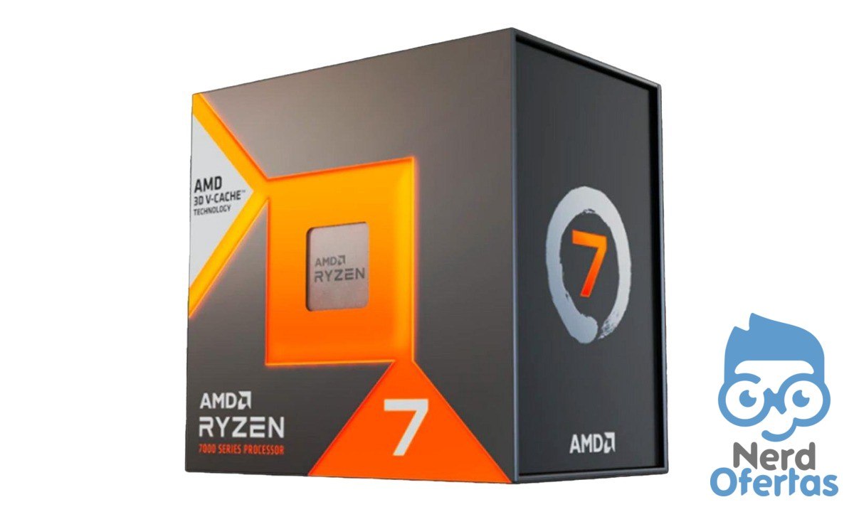 Processador AMD Ryzen 7 7800X3D 8 Núcleos 16 Threads AM5 por R$ 1.682
