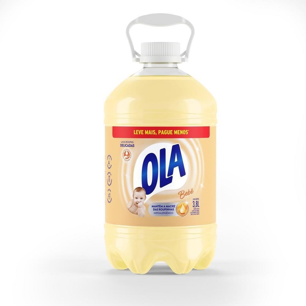Sabão Líquido Ola Bebê para Roupas Finas e Delicadas 3,8L por R$47,15