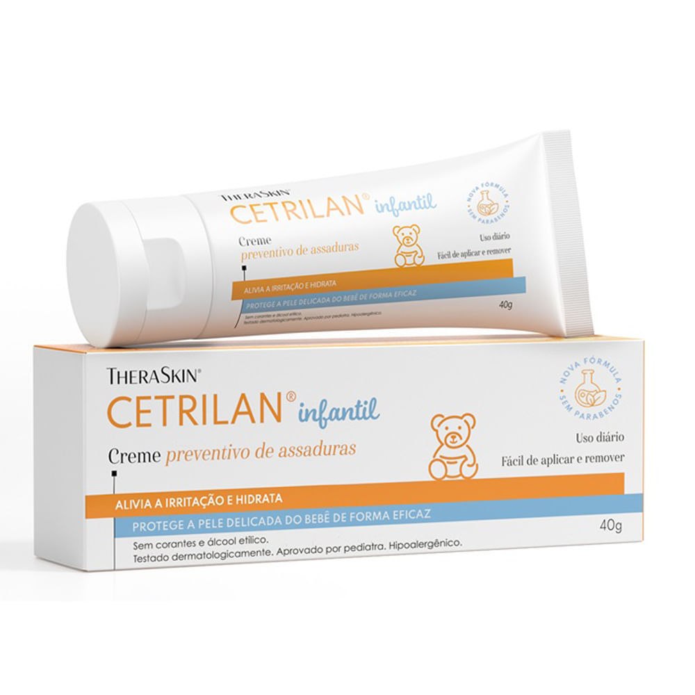 Creme Preventivo De Assaduras Theraskin Cetrilan Infantil 40g