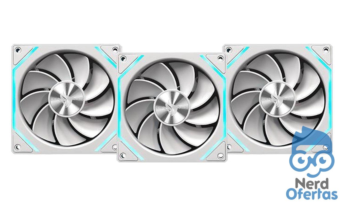 Kit Ventoinha Pichau Ventus NX Reverse ARGB 3x120mm Branco por R$ 65