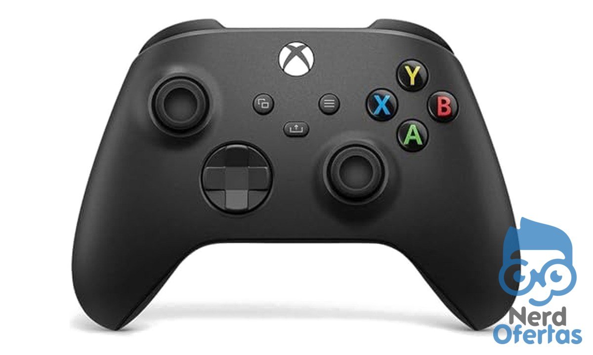 Controle Sem Fio Xbox Carbon Black com Bluetooth e USB-C por R$ 299