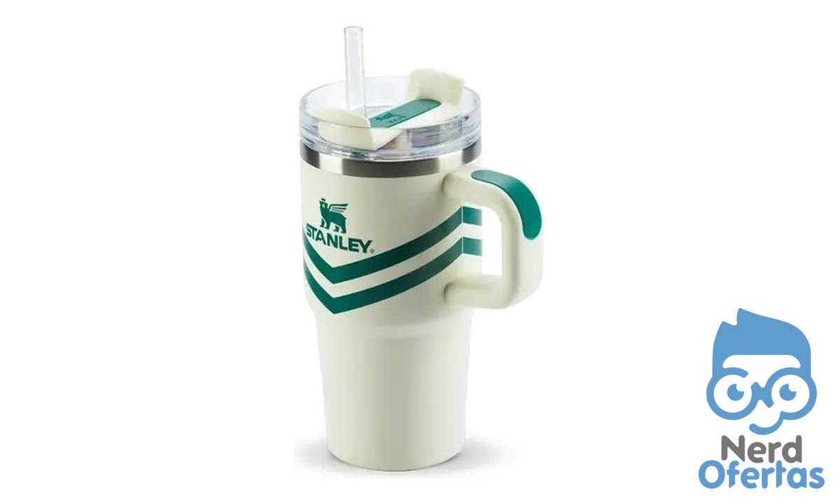 Copo Stanley Quencher Cream Chevron 591ml por R$ 101