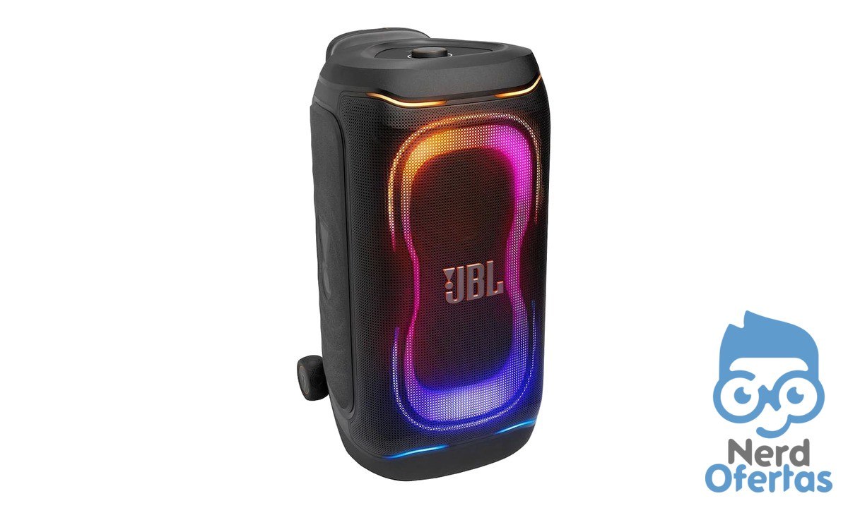Caixa de Som JBL PartyBox 330 280W RMS com Luzes RGB e Bateria de 18h Preta