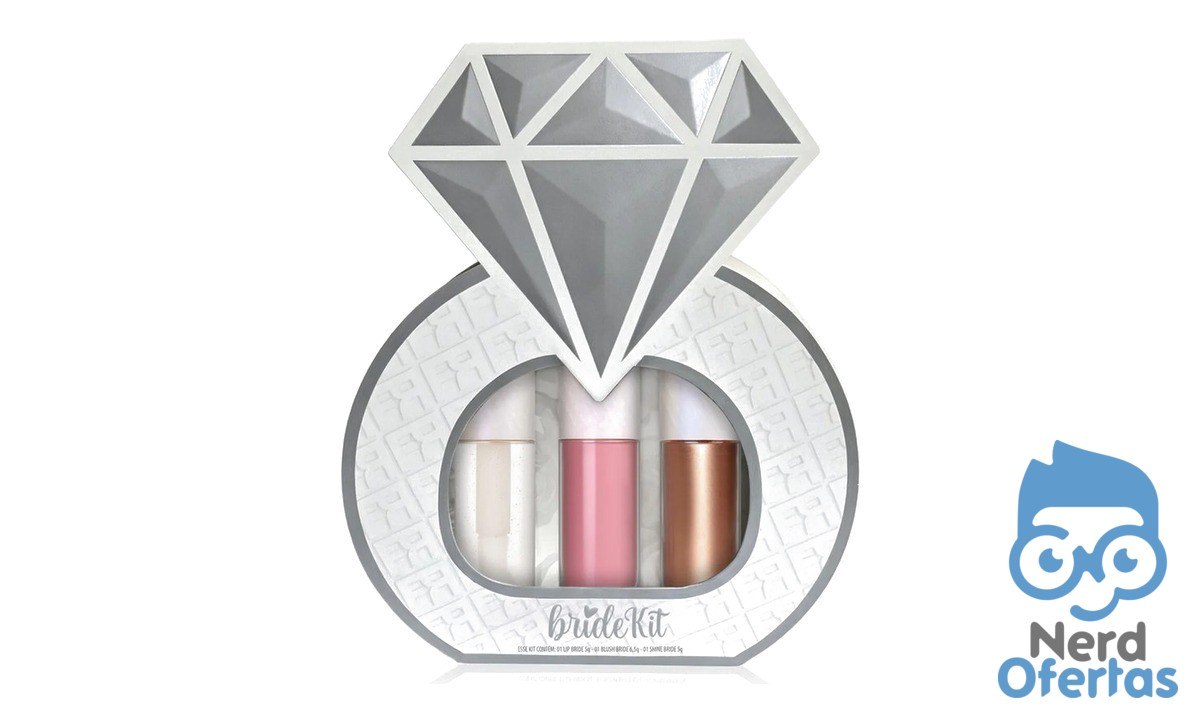Kit Bride Franciny Gloss Iluminador e Blush Casamento Prata por R$ 19