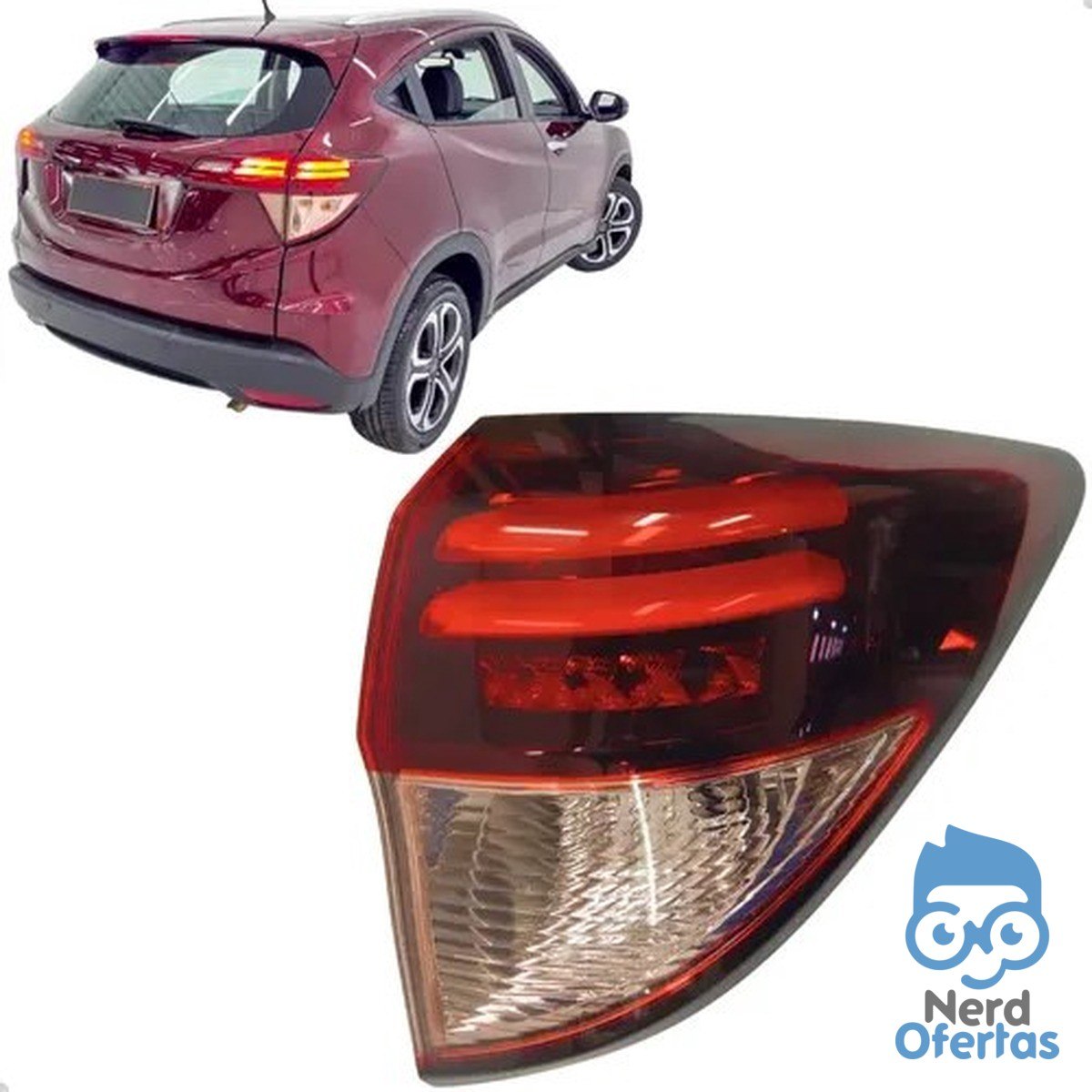 Lanterna Traseira Direita Honda HR-V Touring 2018 com LED por R$ 6
