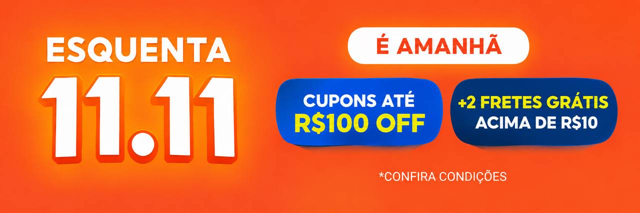 Esquenta 11.11 Shopee: frete grátis, cupom até R$ 100 OFF e até 50% OFF