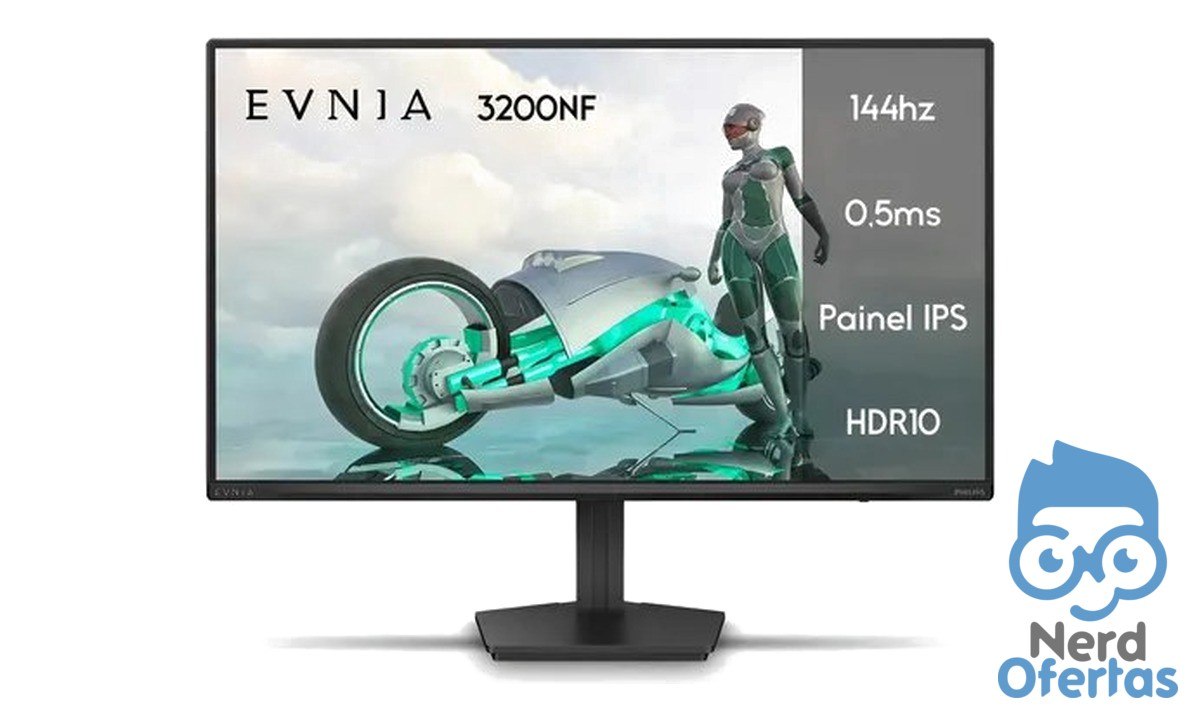 Monitor Gamer Phillips 24" Evnia IPS 144Hz 0.5ms Full HD por R$ 503