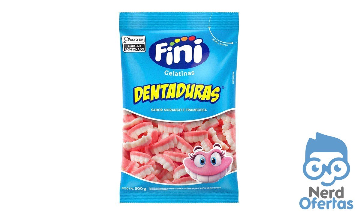 2x Dentaduras 500g Fini por R$ 28 no app com cupom CUPOMINFLUFINI