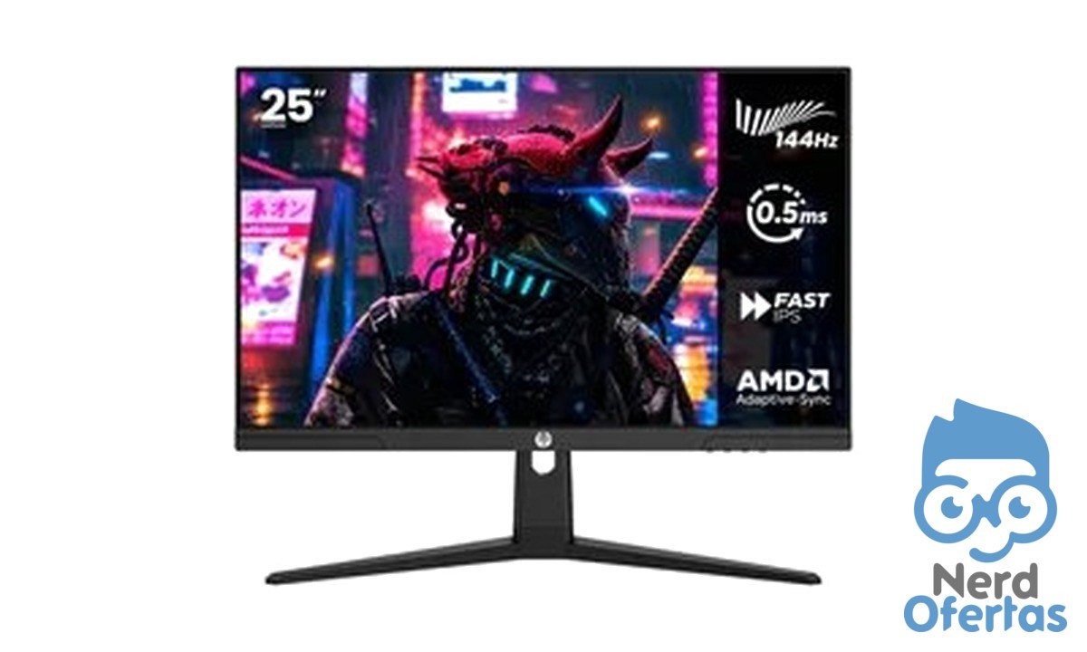 Monitor Gamer Haiz 25'' IPS FHD 144Hz 0.5ms por R$ 384 com cupom SEMPREMELI