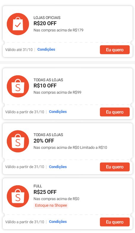 Novos cupons Shopee: resgate todos os cupons desta página e assine o Shopee VIP com 30 dias grátis