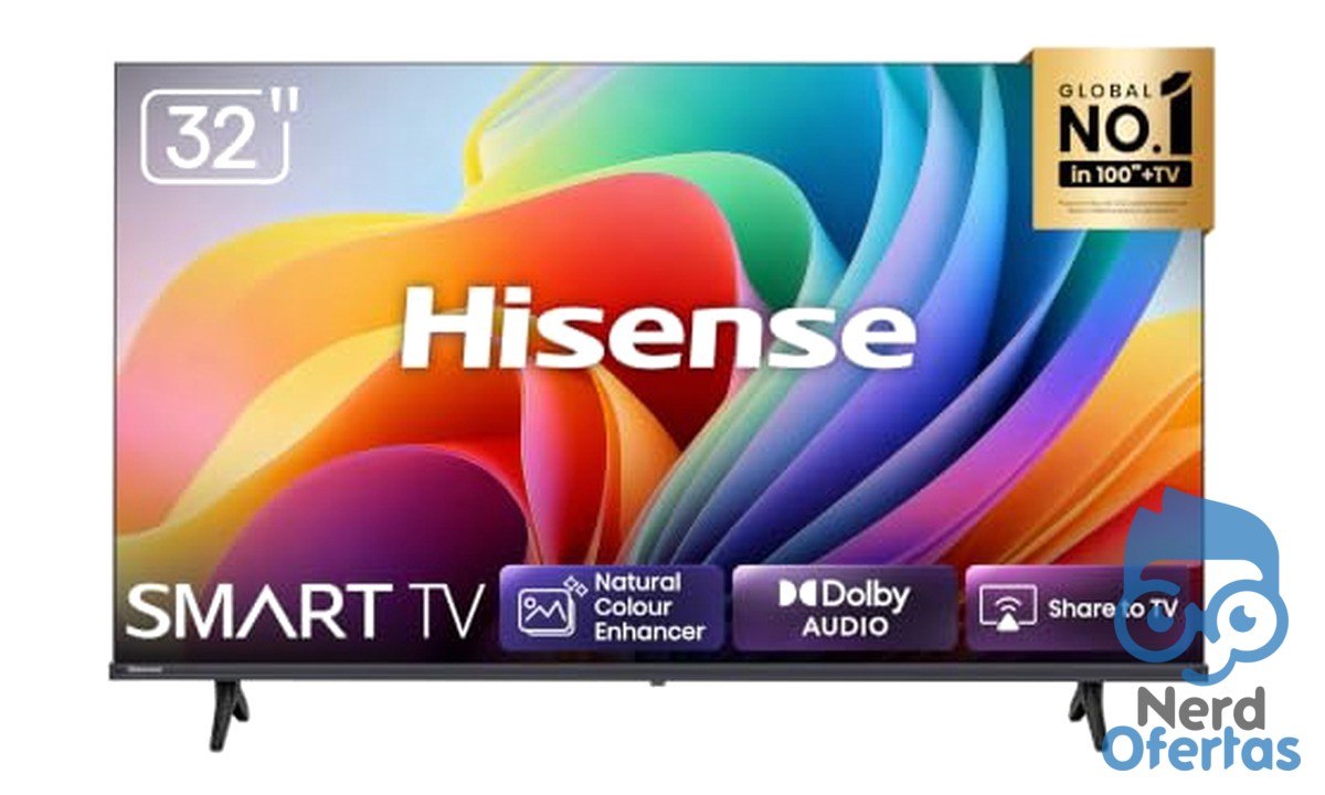 Smart TV Hisense 32" HD 32A4NV por R$ 794