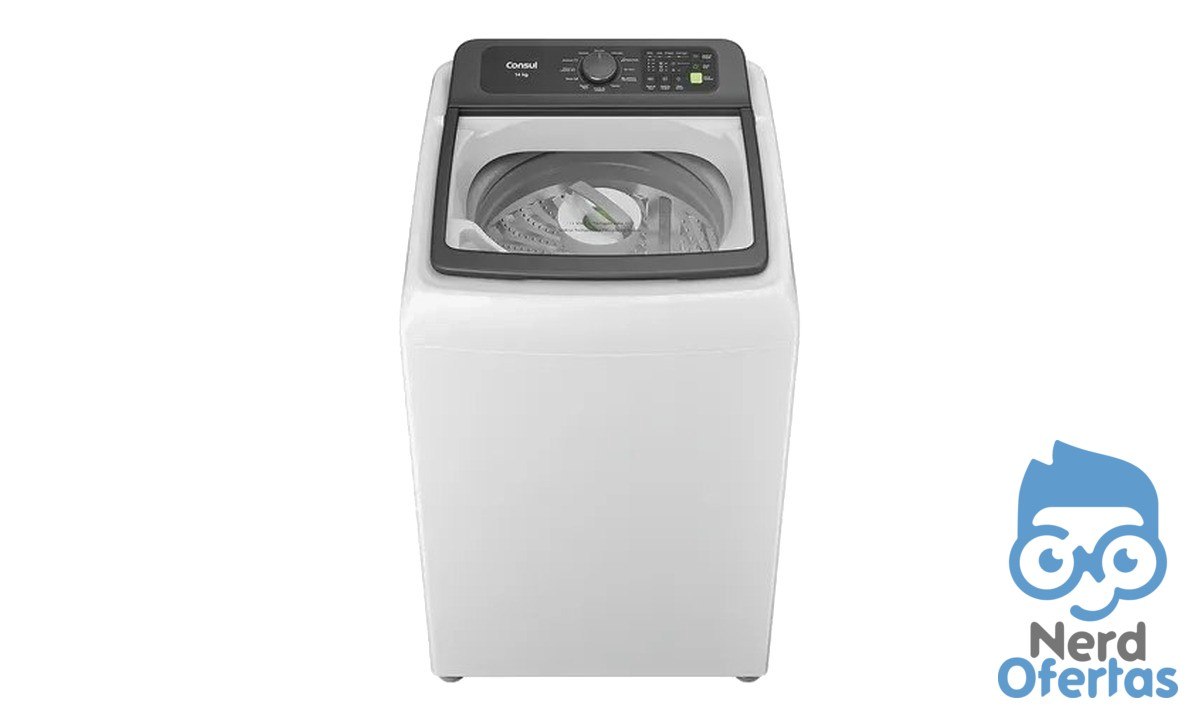 Máquina de Lavar Consul 14Kg Branca com Modo Eco CWN14AB