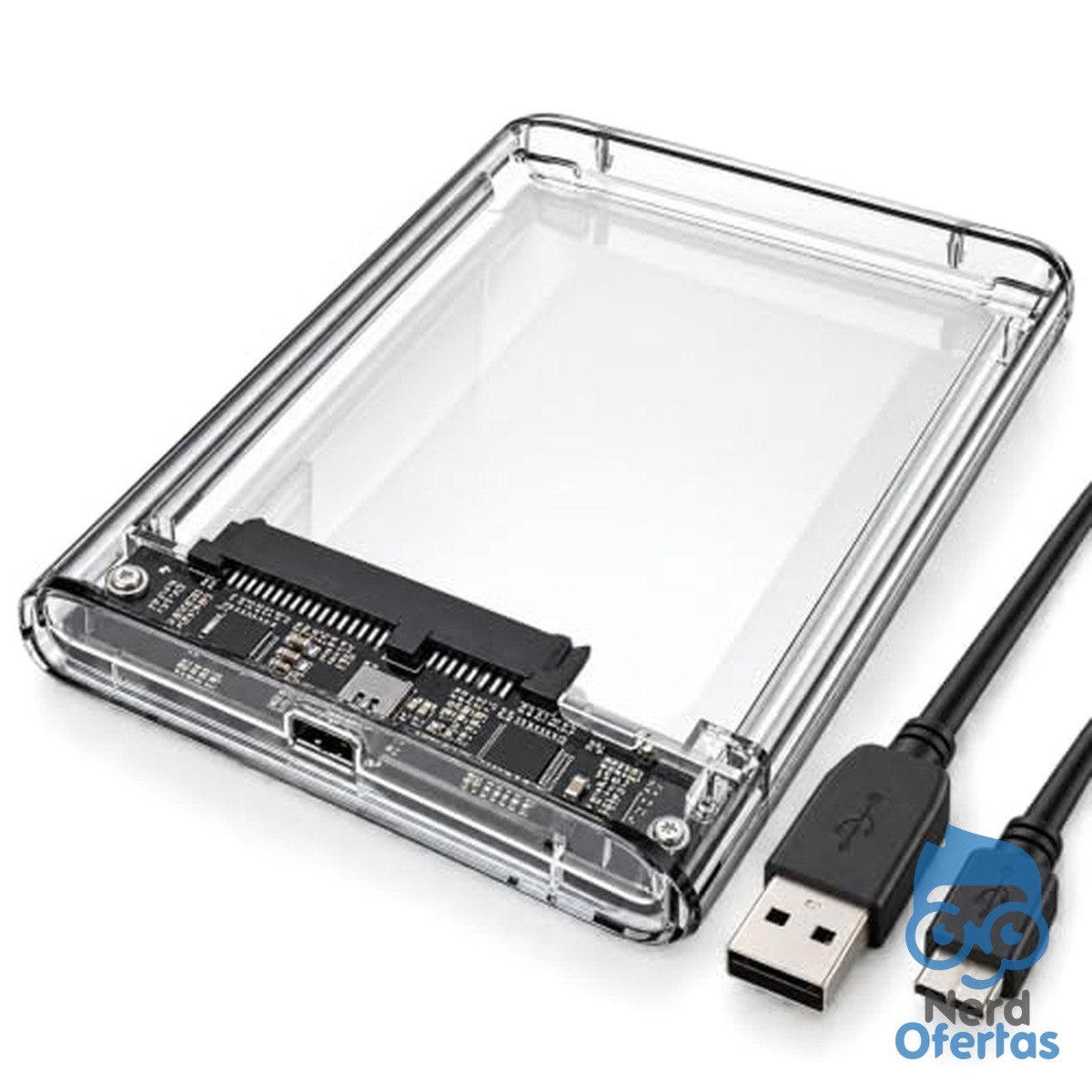 Case para HD/SSD Externo 2.5 SATA, Adaptador Portátil Plug and Play por R$ 11