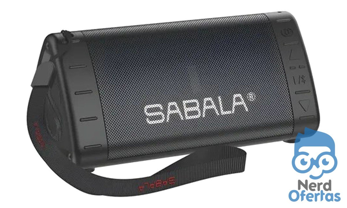 Caixa De Som Portátil Bluetooth Sabala DR-901 Preta por R$ 65