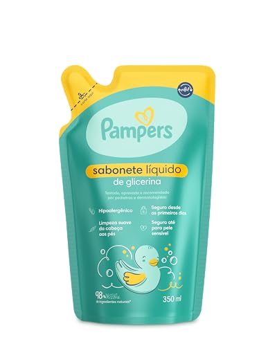 Pampers Refil Sabonete Líquido Glicerina 350ml por R$15,95