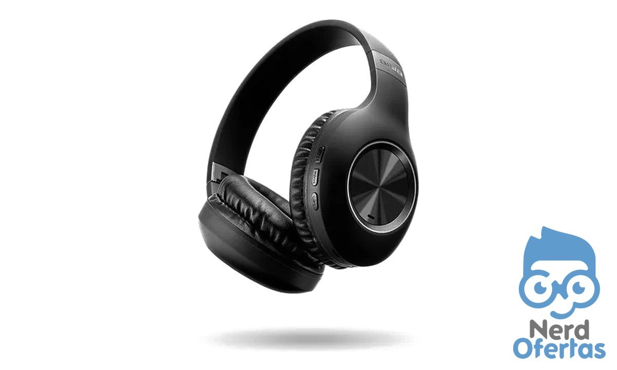 Fone de Ouvido Headphone AIWA HP-02-B Bluetooth ANC Alta Definição por R$ 106