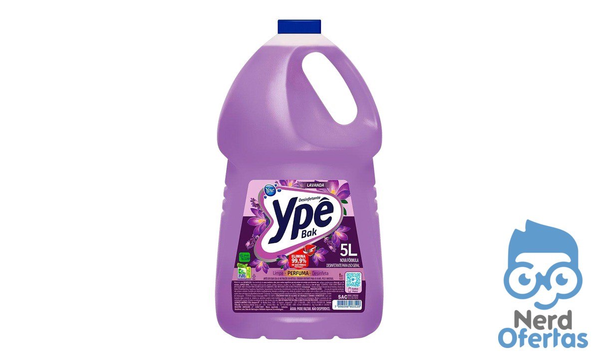 Desinfetante Ypê Bak Lavanda 5 Litros