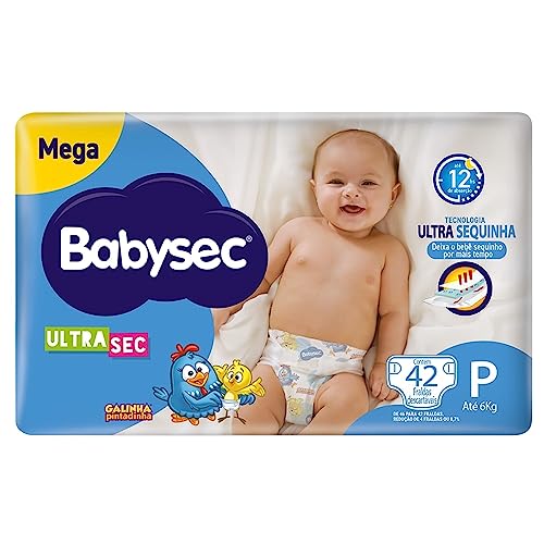 Fralda Babysec Ultrasec Galinha Pintadinha P com 42 Unidades