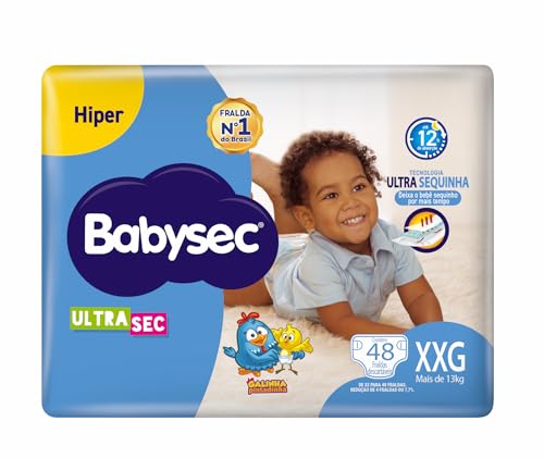 Fralda Babysec Galinha Pintadinha Ultrasec XXG com 48 unidades