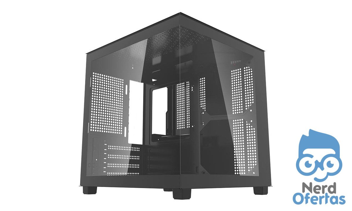 Gabinete Gamer Aigo Apollo A275 Mini-Tower Aquário Lateral de Vidro Preto por R$ 91