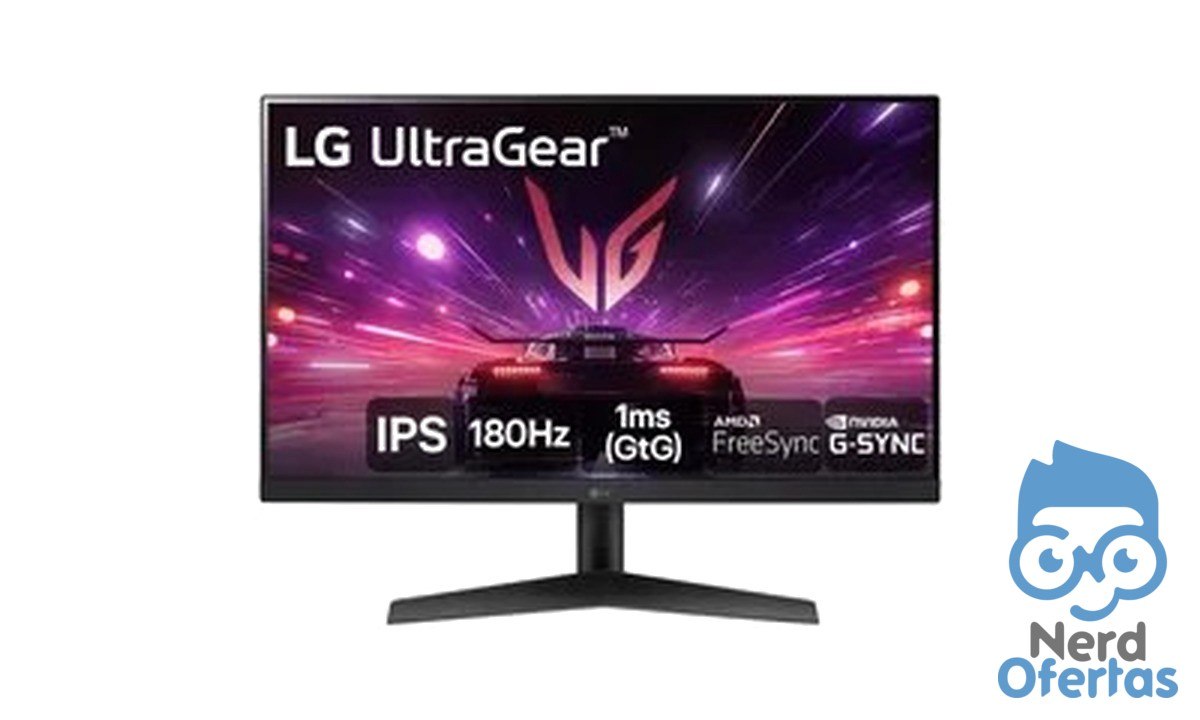 Monitor Gamer LG UltraGear 24" 24GS60F-B IPS Full HD 180Hz 1ms por R$ 589