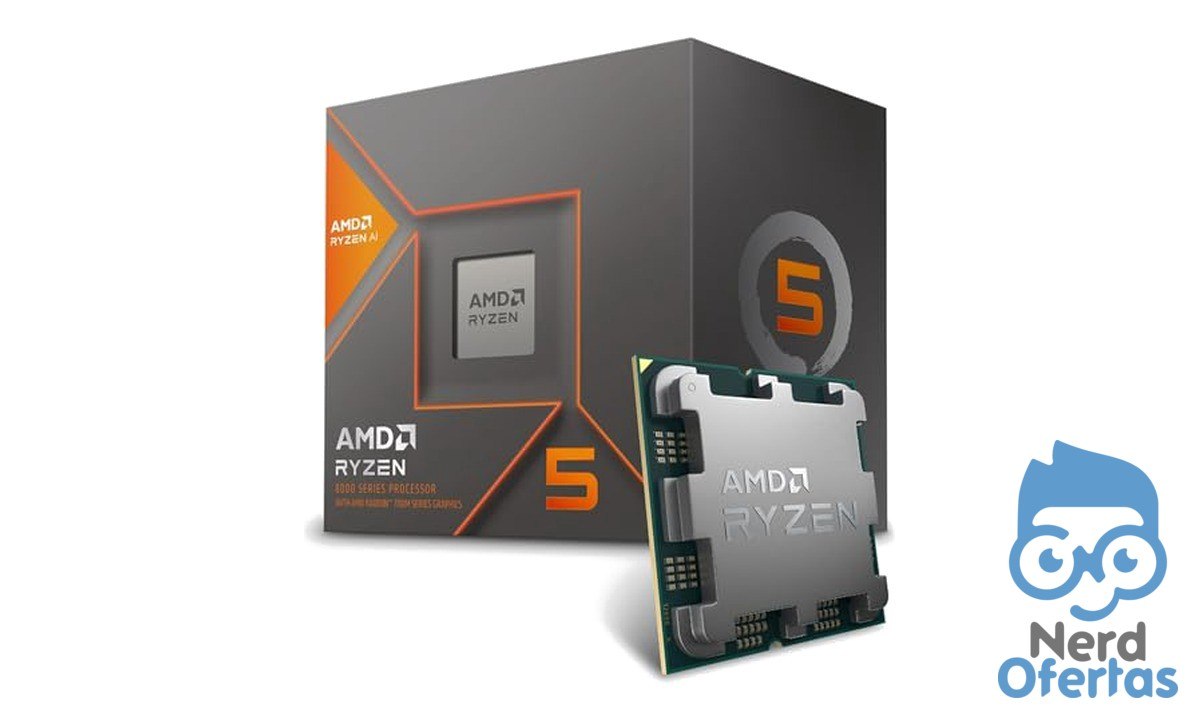 Processador AMD Ryzen 5 8600G Box AM5 6 Cores 12 Threads 5.0GHz por R$ 969