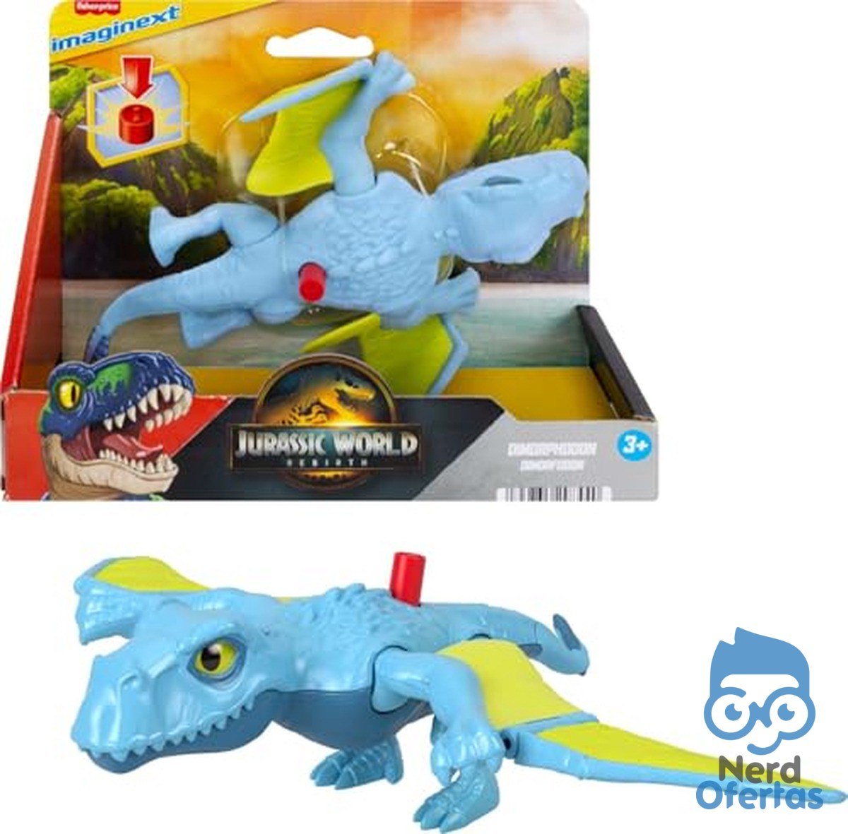 Imaginext Jurassic World Dinossauro Rebirth Dimorphodon por R$ 69