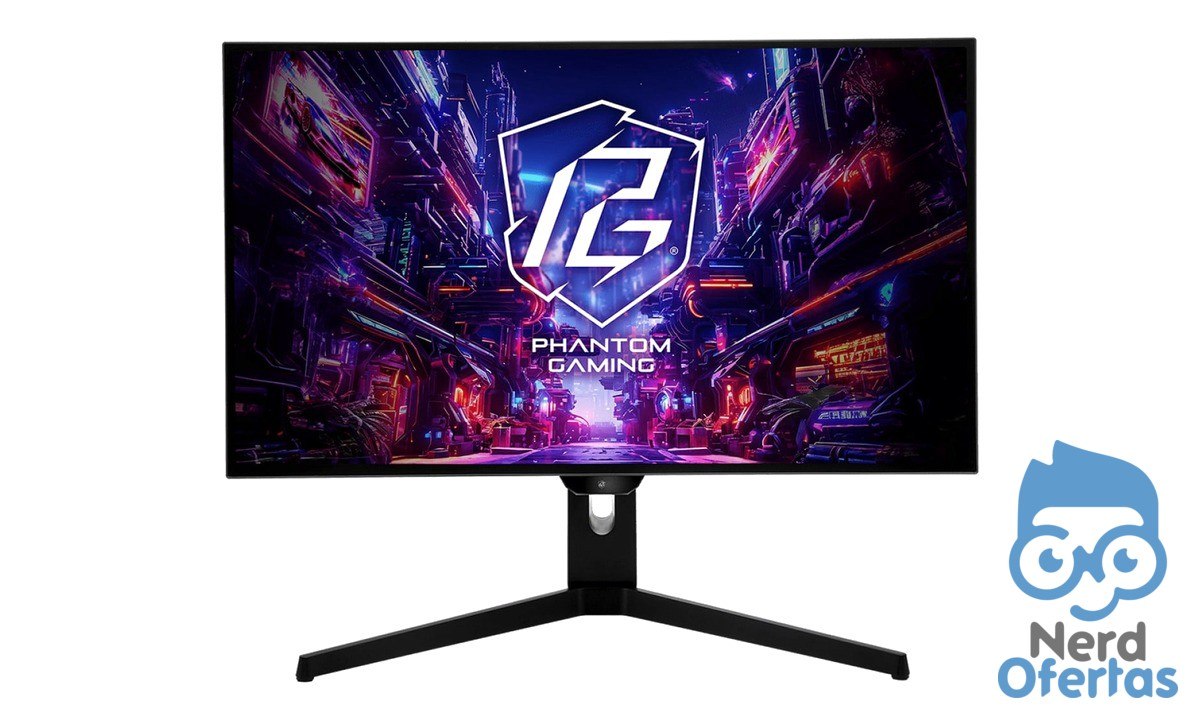 Monitor Gamer ASRock Phantom Gaming PGO27QFS 27" QHD 240Hz WOLED por R$ 3.599