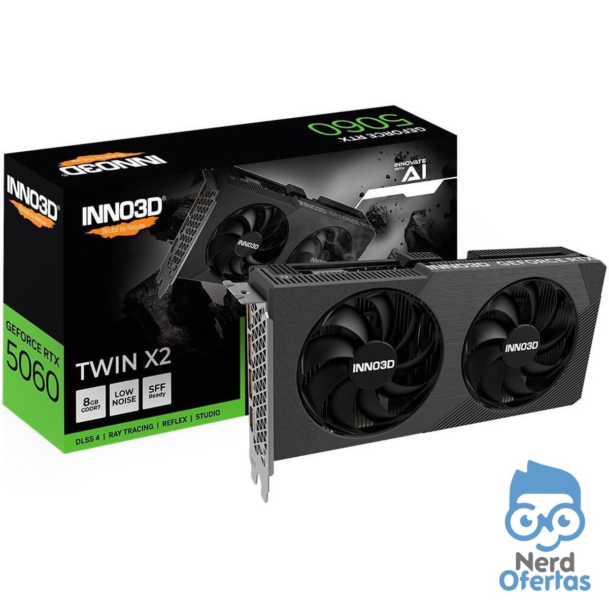 Placa de Vídeo Inno3D RTX 5060 Twin X2 8GB por R$ 2.609