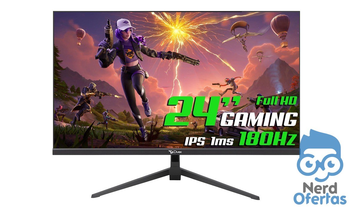 Monitor Gamer 24 Pol Full HD 180Hz 1ms IPS FreeSync DXMO24F180 por R$ 499