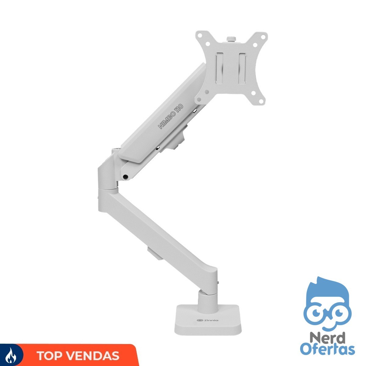 Suporte Articulado Para Monitor 13 a 32 Pistão a Gás Zinnia Nimbo 110 Branco por R$ 80