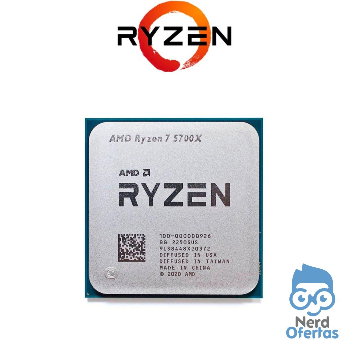 Processador Ryzen 7 5700X 3.4GHz (4.6GHz Max) Novo S/Box