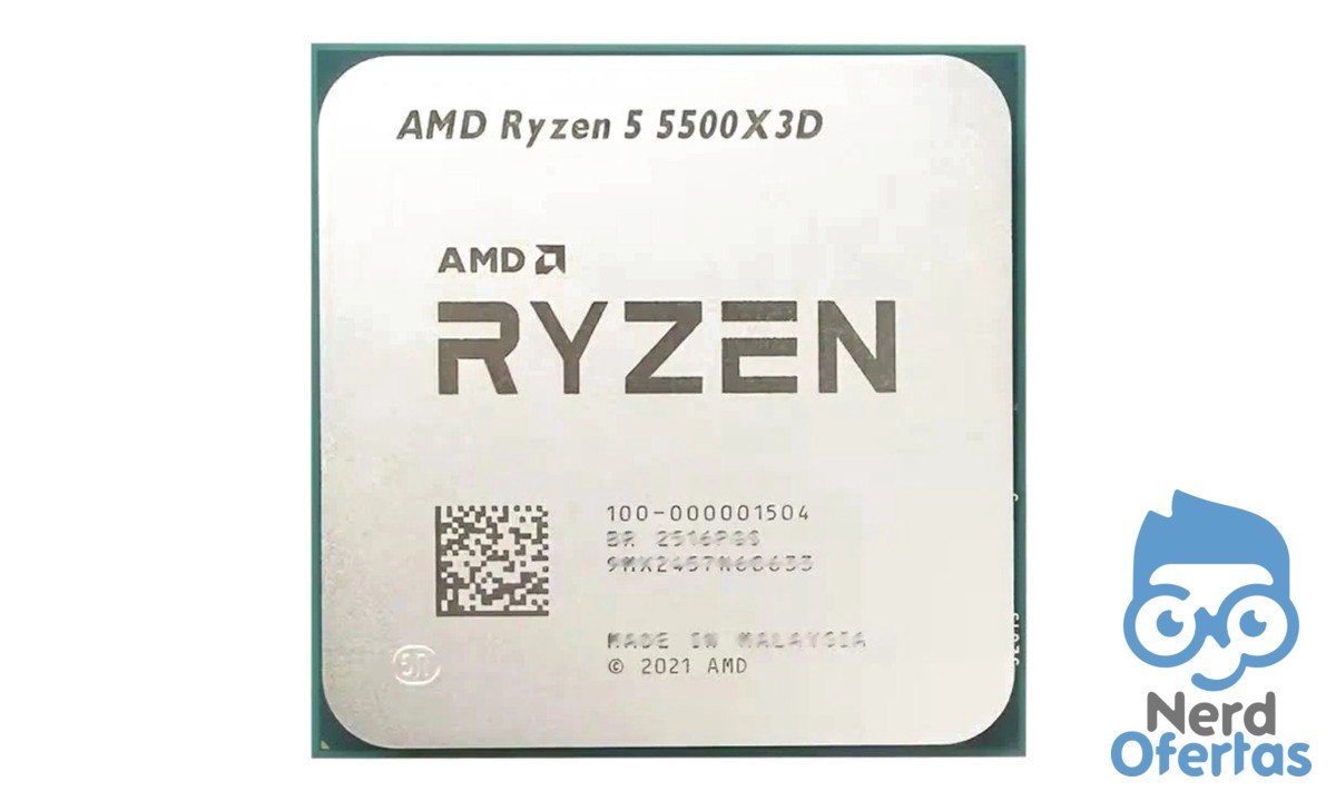 AMD Ryzen 5 5500X3D 4.0GHz 96MB Cache AM4 Novo S/Box por R$ 1.250